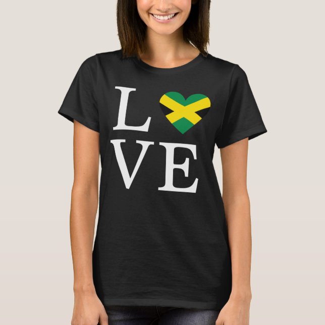 Camiseta La bandera de Jamaica recorta las vacaciones de vi (Anverso)