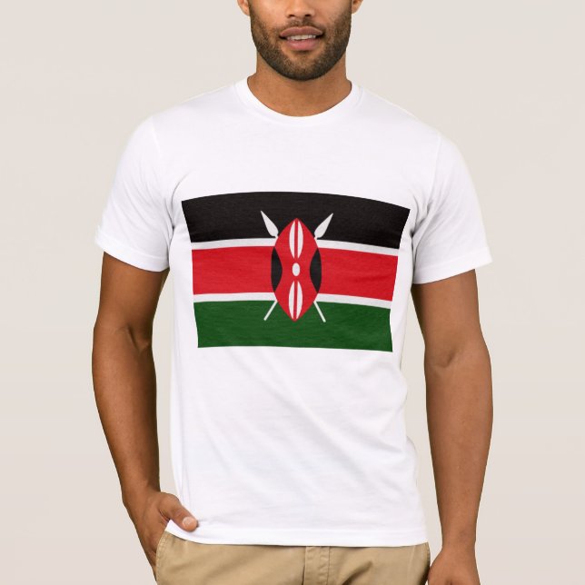 Camiseta La bandera de Kenia (Anverso)