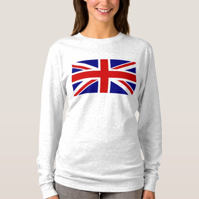 Camiseta La bandera de la bandera de la bandera de la Unión (Anverso)