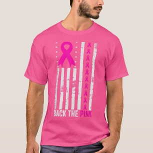 Camiseta La Bandera De La Cinta Rosa Concienció Sobre El Cá