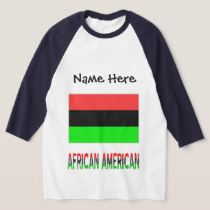 Camiseta La bandera de la diáspora afroamericana personaliz