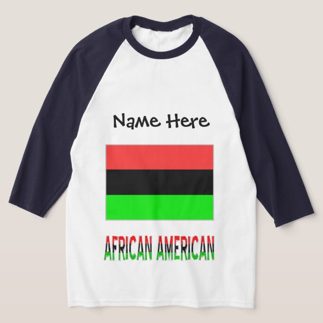 Camiseta La bandera de la diáspora afroamericana personaliz (Distribución)