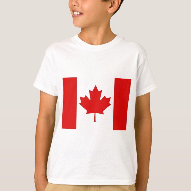 Camiseta La bandera de la hoja de arce de Canadá (Anverso)