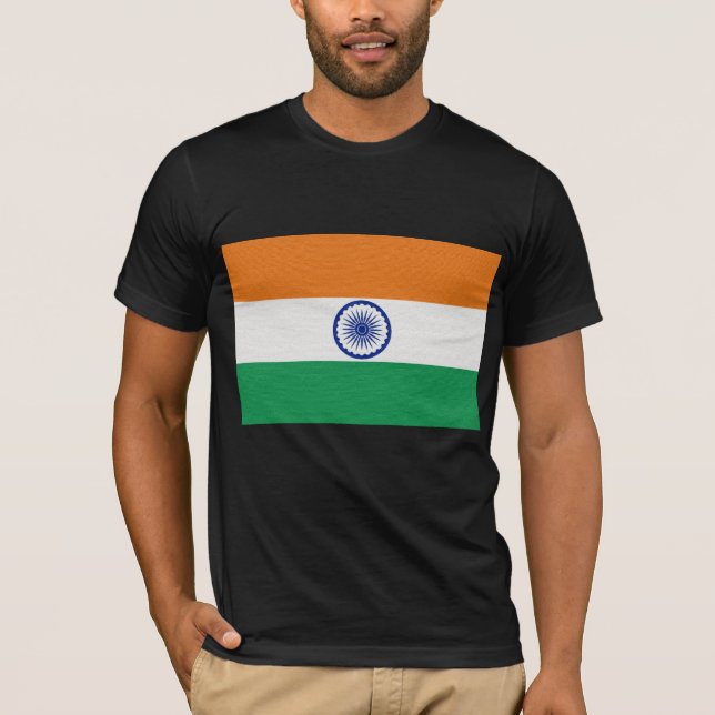 Camiseta La bandera de la India (Anverso)