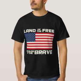 Camiseta La bandera de la Tierra de América Libre celebraci