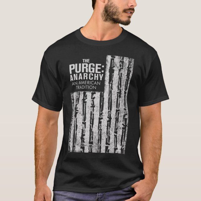 Camiseta La bandera de las armas de la anarquía de purga (Anverso)