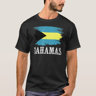Camiseta La bandera de las Bahamas que amo a las Bahamas