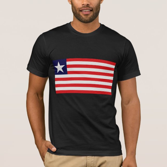 Camiseta La bandera de Liberia (Anverso)