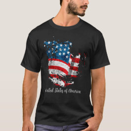 Camiseta la bandera de los Estados Unidos