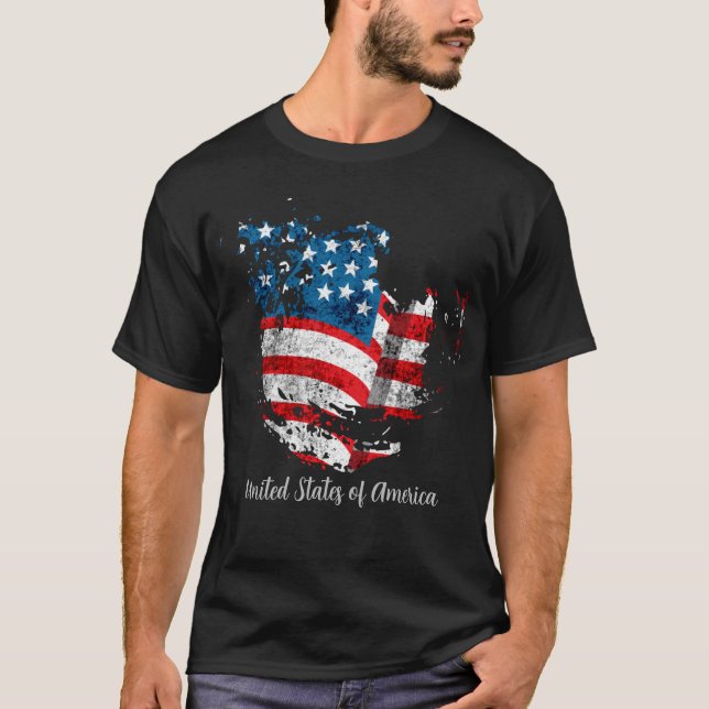 Camiseta la bandera de los Estados Unidos (Anverso)