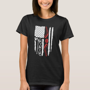 Camiseta La bandera de los Estados Unidos bajo el agua bajo