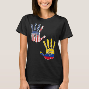 Camiseta La bandera de los Estados Unidos colombiana oculta