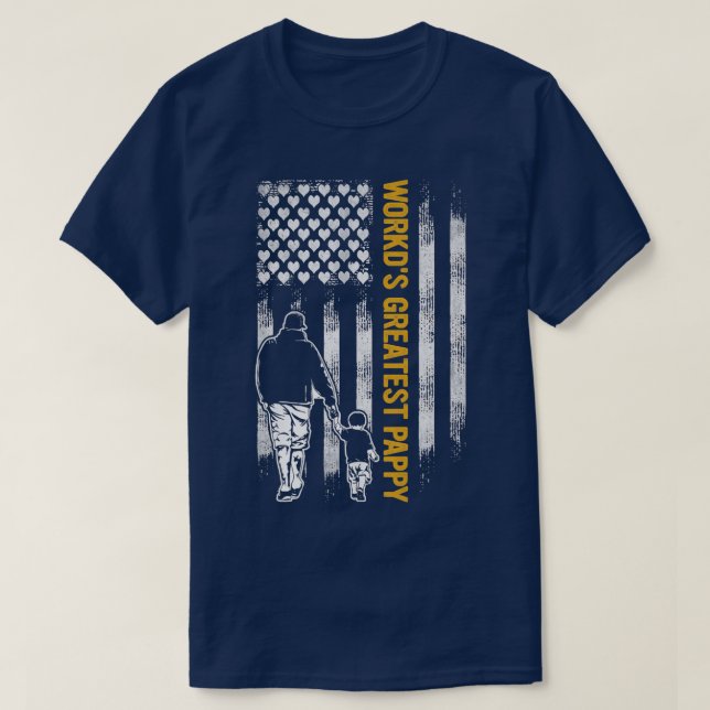 Camiseta La bandera de los Estados Unidos de América es la  (Diseño del anverso)