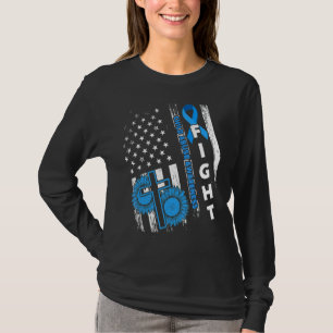 Camiseta La bandera de los Estados Unidos para la prevenció