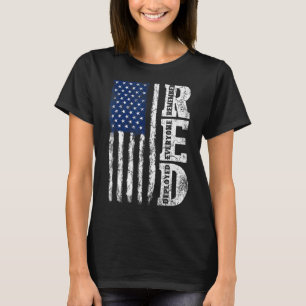 Camiseta La bandera de los Estados Unidos retro recuerda a