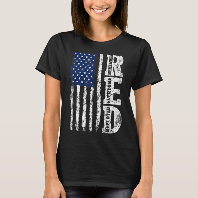 Camiseta La bandera de los Estados Unidos retro recuerda a  (Anverso)