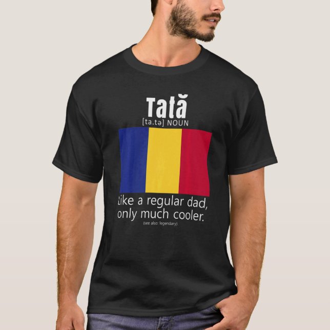 Camiseta La bandera de los Estados Unidos rumanos hace a lo (Anverso)