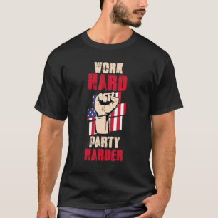 Camiseta La bandera de los Estados Unidos: Trabajador patri