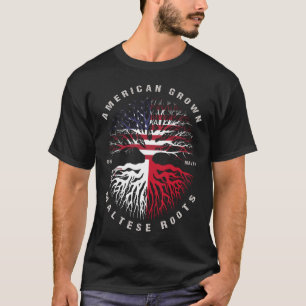 Camiseta La bandera de Malta crece en Estados Unidos