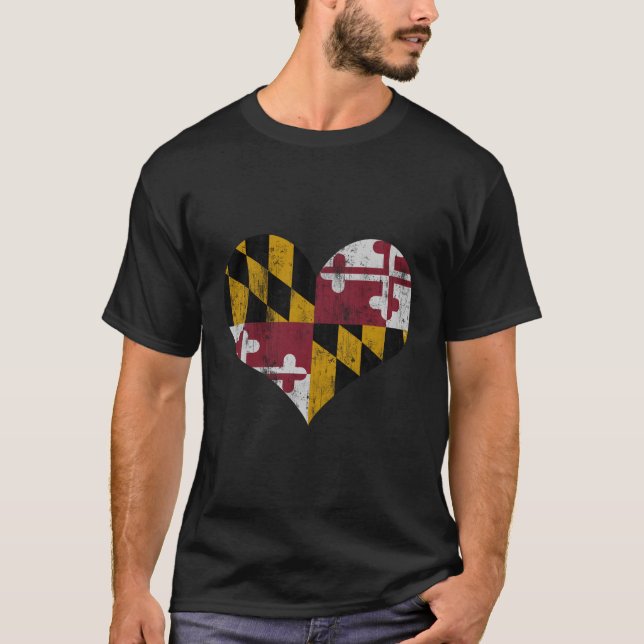 Camiseta La Bandera De Maryland (Anverso)