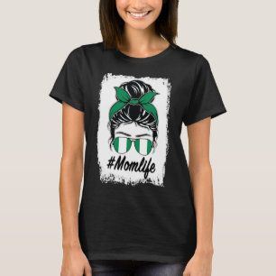 Camiseta La bandera de Nigeria: Mamá nigeriana desordenada,