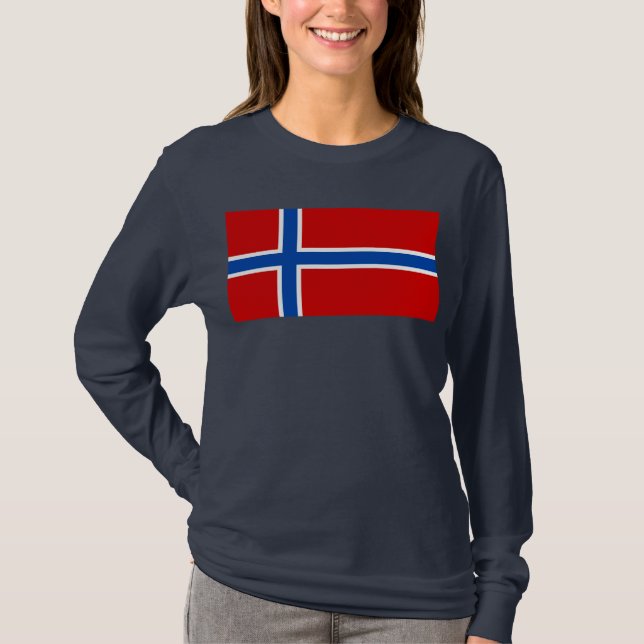 Camiseta La bandera de Noruega (Anverso)
