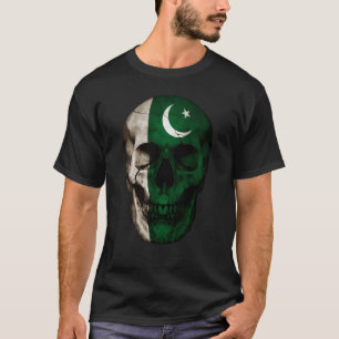 Camiseta La bandera de Pakistán arroja raíces paquistaníes