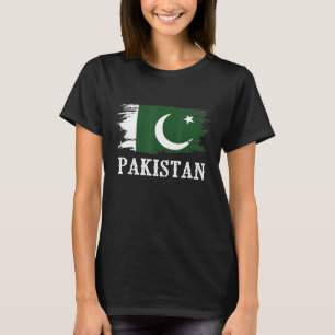 Camiseta La bandera de Pakistán vintage me encanta Pakistán
