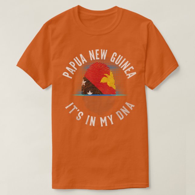 Camiseta La bandera de Papúa Nueva Guinea vieja está en mi  (Diseño del anverso)