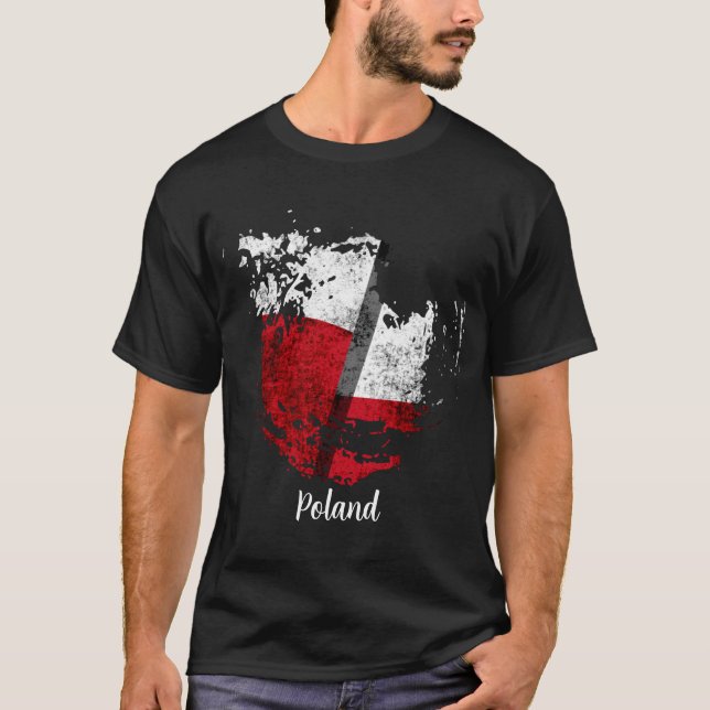 Camiseta la bandera de Polonia (Anverso)