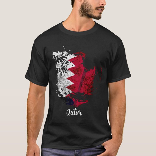 Camiseta la bandera de Qatar (Anverso)