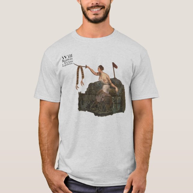 Camiseta La bandera de San Jacinto, Bratton para la (Anverso)