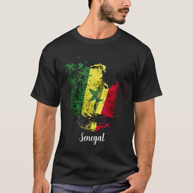 Camiseta la bandera de Senegal (Anverso)