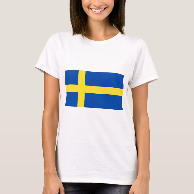 Camiseta La bandera de Suecia (Anverso)