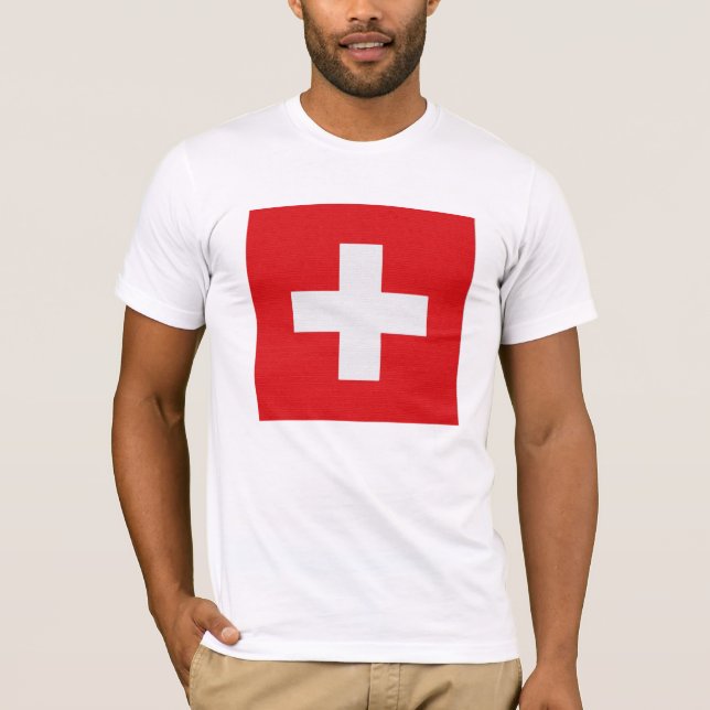 Camiseta La bandera de Suiza (Anverso)