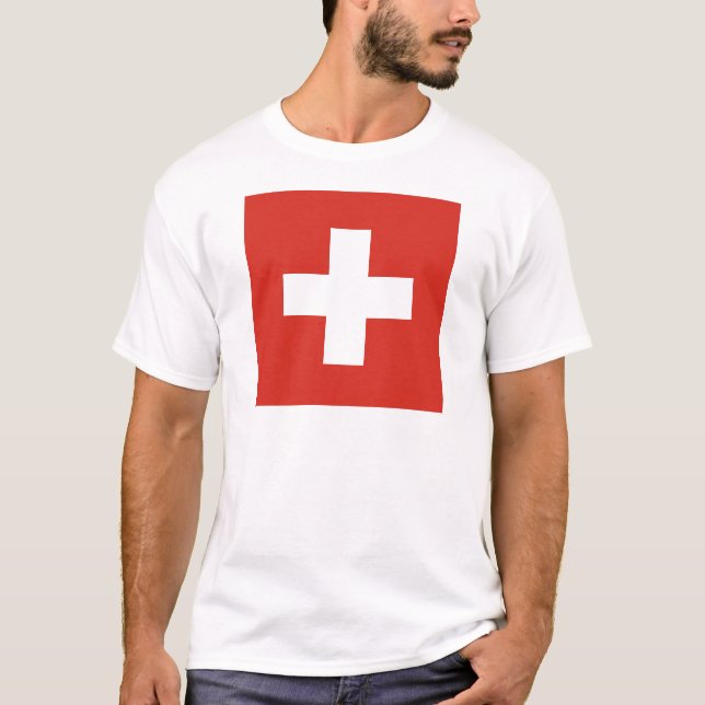 Camiseta La bandera de Suiza muere der Schweiz de (Anverso)