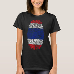 Camiseta La Bandera De Tailandia Está Imprimida En Mi Pe Ta