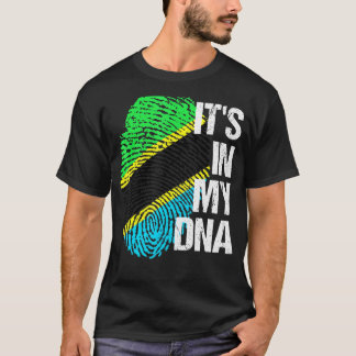 Camiseta La bandera de Tanzania, patrimonio de Adn, causa o