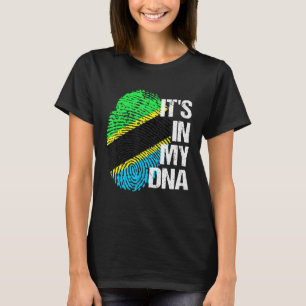 Camiseta La bandera de Tanzania, patrimonio de Adn, causa o