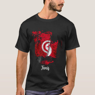 Camiseta la bandera de Túnez