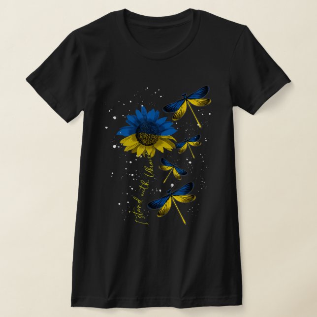 Camiseta La bandera de Ucrania del girasol de Ucrania se qu (Distribución)