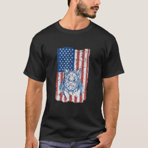 Camiseta La Bandera De Wild Boar En Eeuu Caza Graciosa De C