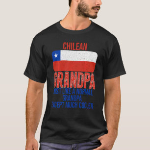 Camiseta La Bandera Del Abuelo Chileno Vintage Para El Padr