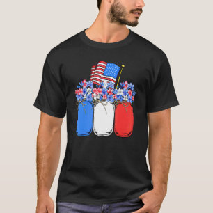 Camiseta La bandera del Día de la Independencia de Estados 