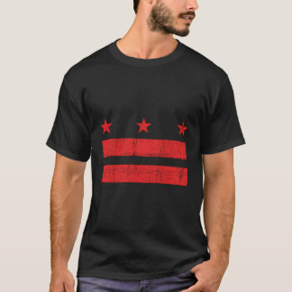 Camiseta La Bandera Del Distrito De Columbia En Peligro - L