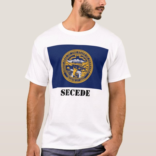 Camiseta la bandera del estado de Nebraska, SECEDE (Anverso)