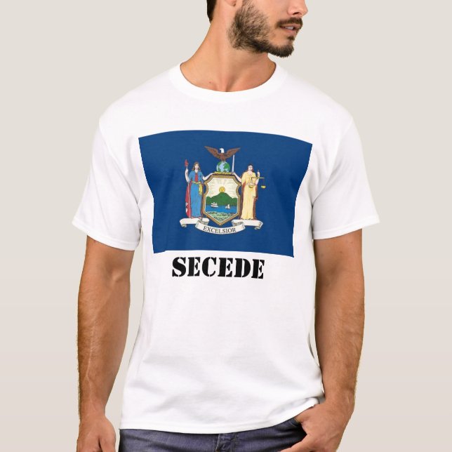 Camiseta La bandera del Estado de Nuevo York, SECEDE (Anverso)