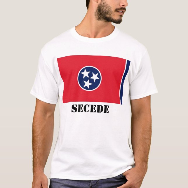 Camiseta La bandera del estado de Tennessee, SECEDE (Anverso)