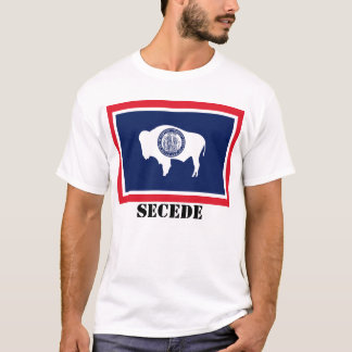 Camiseta La bandera del estado de Wyoming, SECEDE