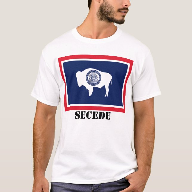 Camiseta La bandera del estado de Wyoming, SECEDE (Anverso)